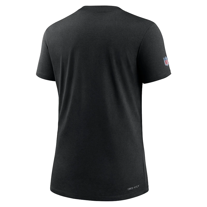 Women's Nike Black Jacksonville Jaguars NFL Crucial Catch Performance T-Shirt