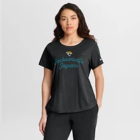 Women's Nike Black Jacksonville Jaguars Script Tri-Blend T-Shirt