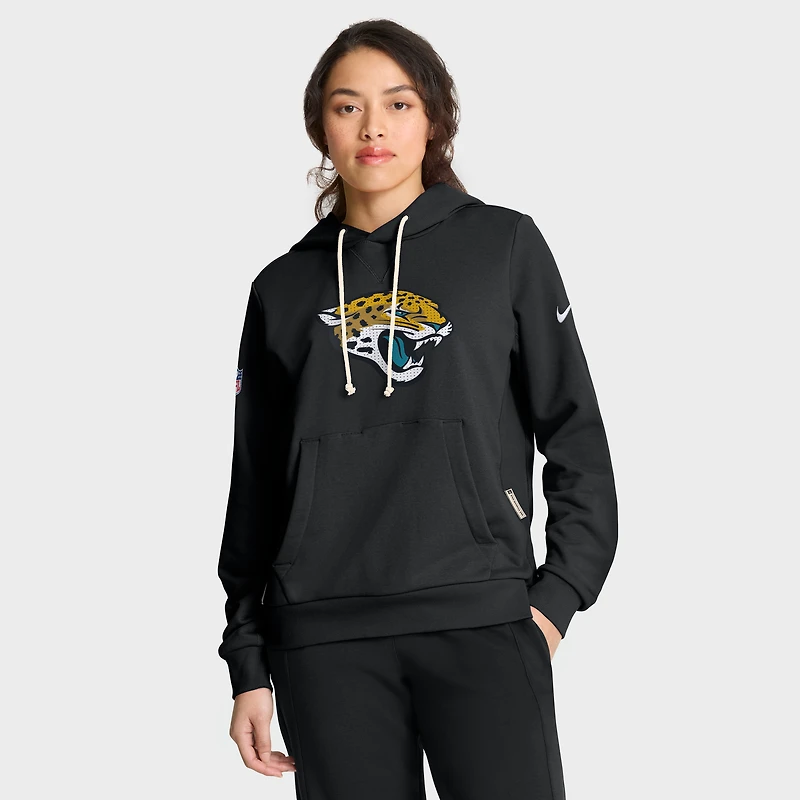 Women's Nike Black Jacksonville Jaguars Sideline Standard Issue Initial Home Dri-FIT Hoodie