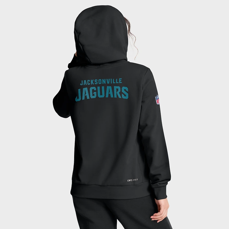 Women's Nike Black Jacksonville Jaguars Sideline Standard Issue Initial Home Dri-FIT Hoodie