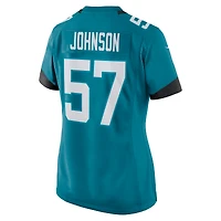 Women's Nike Caleb Johnson Teal Jacksonville Jaguars Game Player Jersey