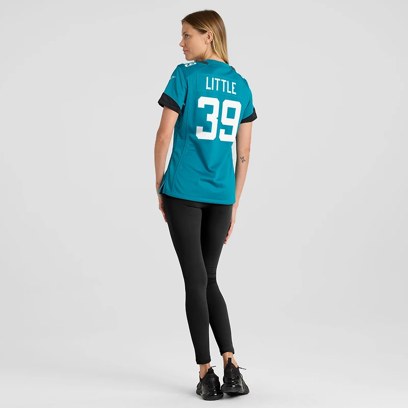 Maillot de match Nike Cam Little Teal Jacksonville Jaguars pour femme