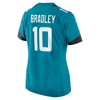 Women's Nike Carter Bradley  Teal Jacksonville Jaguars Team Game Jersey