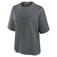 Women's Nike Charcoal Jacksonville Jaguars Glory Arch Boxy T-Shirt