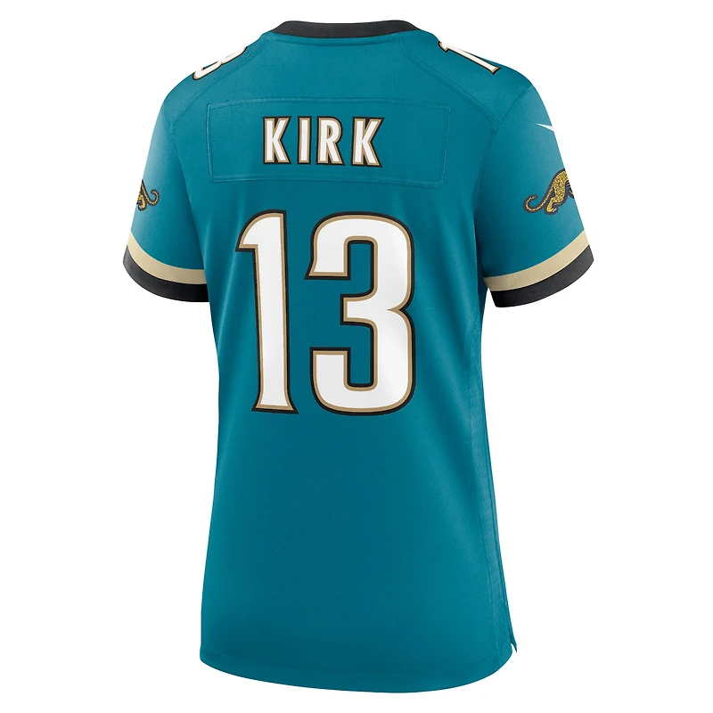 Maillot Nike Christian Kirk Teal Jacksonville Jaguars Prowler Throwback Game pour femme