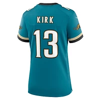 Maillot Nike Christian Kirk Teal Jacksonville Jaguars Prowler Throwback Game pour femme