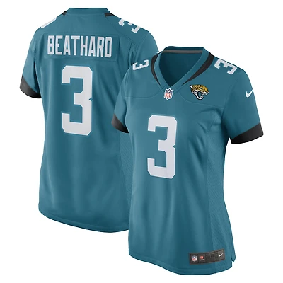 Maillot de match Nike C.J. Beathard des Jacksonville Jaguars pour femme, bleu sarcelle