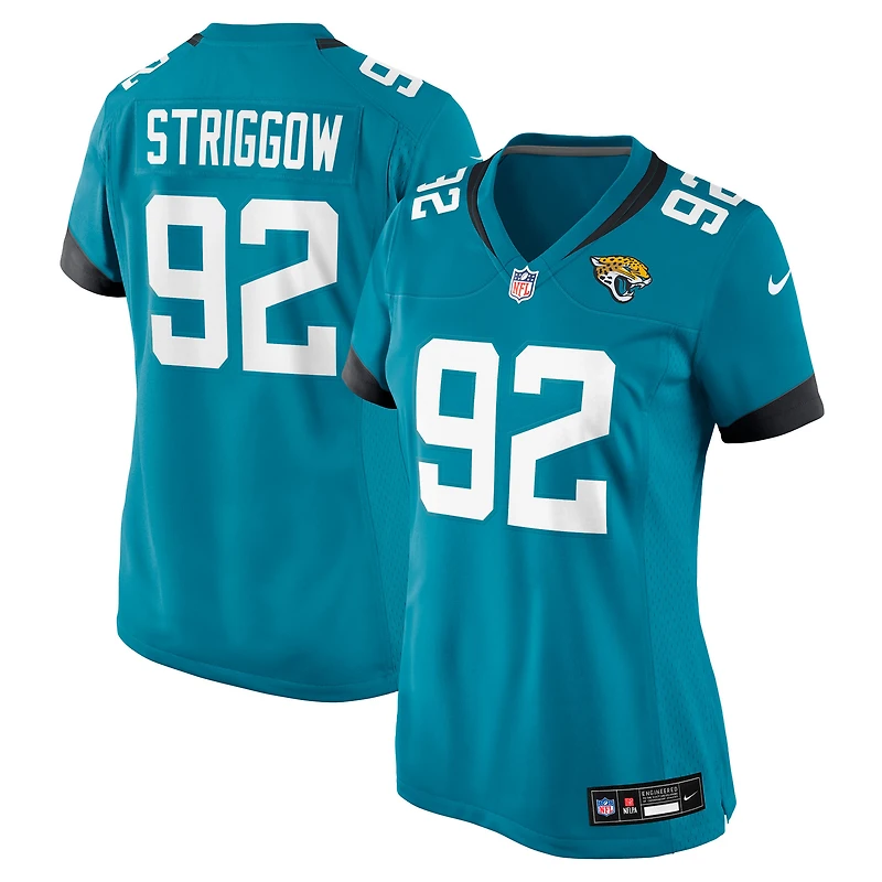 Women's Nike Danny Striggow Teal Jacksonville Jaguars Team Game Jersey