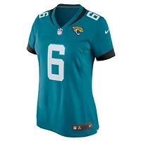 Maillot de match l'équipe des Jacksonville Jaguars Nike Darnell Savage pour femme, bleu sarcelle