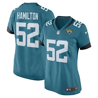 Women's Nike DaVon Hamilton Teal Jacksonville Jaguars Game Jersey