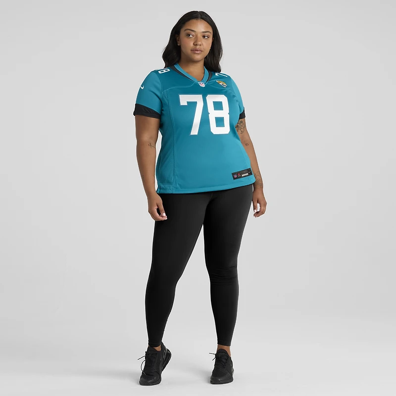 Maillot Nike Dennis Daley Teal Jacksonville Jaguars Team Game pour femme