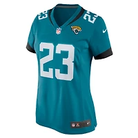 Maillot de joueur jeu Nike Foyesade Oluokun des Jacksonville Jaguars pour femme, bleu sarcelle