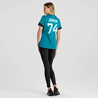 Maillot Nike Fred Johnson Teal Jacksonville Jaguars Team Game pour femme