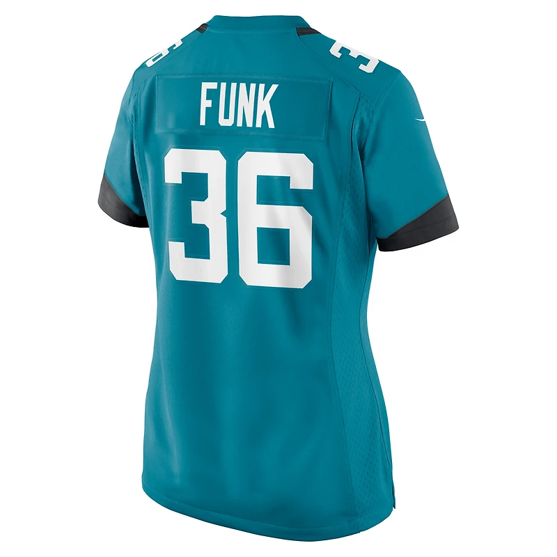 Women's Nike Jake Funk  Teal Jacksonville Jaguars Team Game Jersey