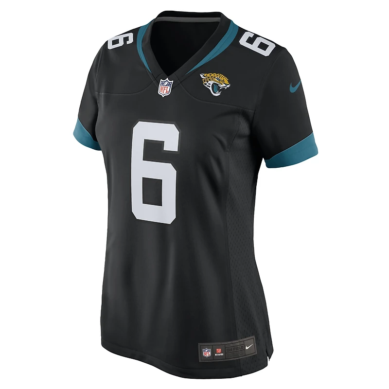 Maillot de match Nike Jake Luton pour femme, noir, Jacksonville Jaguars