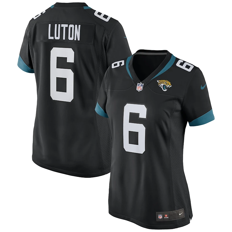 Maillot de match Nike Jake Luton pour femme, noir, Jacksonville Jaguars