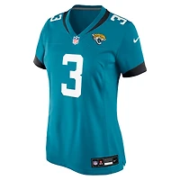 Maillot de match Nike Jakobi Meyers turquoise des Jaguars Jacksonville pour femmes