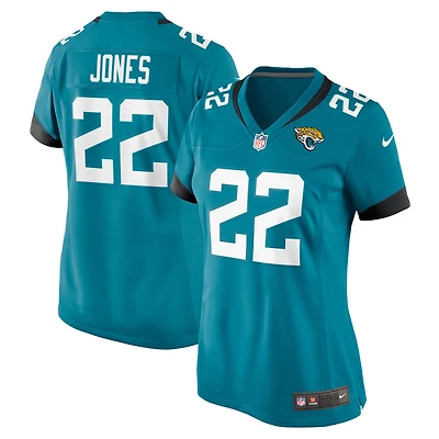 Maillot de match Nike Jarrian Jones Teal Jacksonville Jaguars pour femme