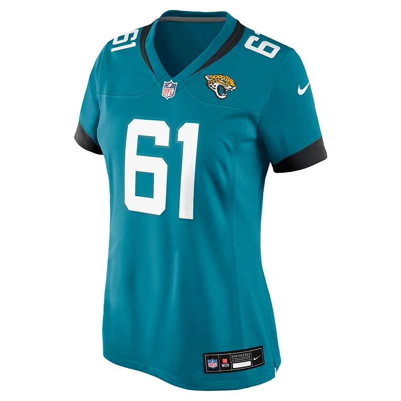 Women's Nike Jerome Carvin  Teal Jacksonville Jaguars Game Jersey