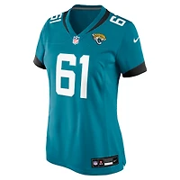 Women's Nike Jerome Carvin  Teal Jacksonville Jaguars Game Jersey