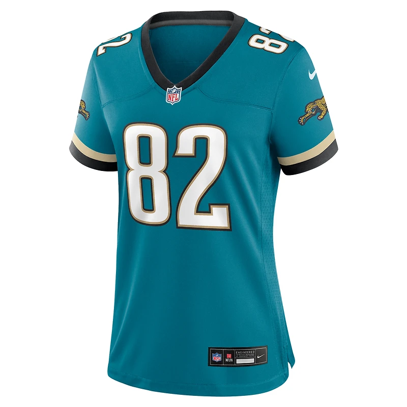 Maillot de match Nike Jimmy Smith Teal Jacksonville Jaguars Prowler Throwback pour femme, joueur retraité