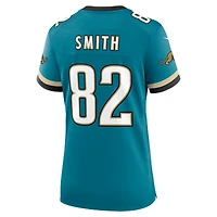 Maillot de match Nike Jimmy Smith Teal Jacksonville Jaguars Prowler Throwback pour femme, joueur retraité