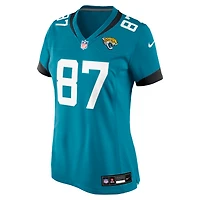 Women's Nike Jordan Akins  Teal Jacksonville Jaguars Team Game Jersey