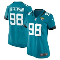Maillot de match Nike Jordan Jefferson Teal Jacksonville Jaguars pour femme