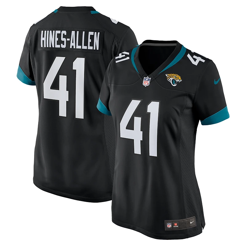 Maillot de jeu joueur alternatif des Jacksonville Jaguars Nike Josh Hines-Allen noir pour femme