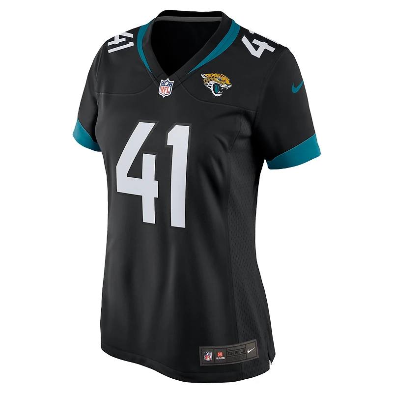 Maillot de match joueur des Jacksonville Jaguars Nike Josh Hines-Allen pour femme, bleu sarcelle