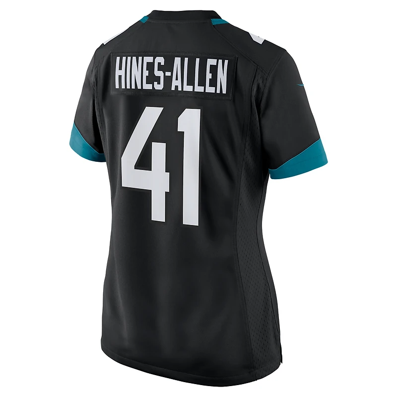 Maillot de jeu joueur alternatif des Jacksonville Jaguars Nike Josh Hines-Allen noir pour femme