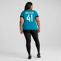Maillot de match joueur des Jacksonville Jaguars Nike Josh Hines-Allen pour femme, bleu sarcelle