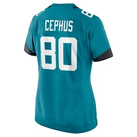 Maillot de match Nike Joshua Cephus Teal Jacksonville Jaguars pour femme