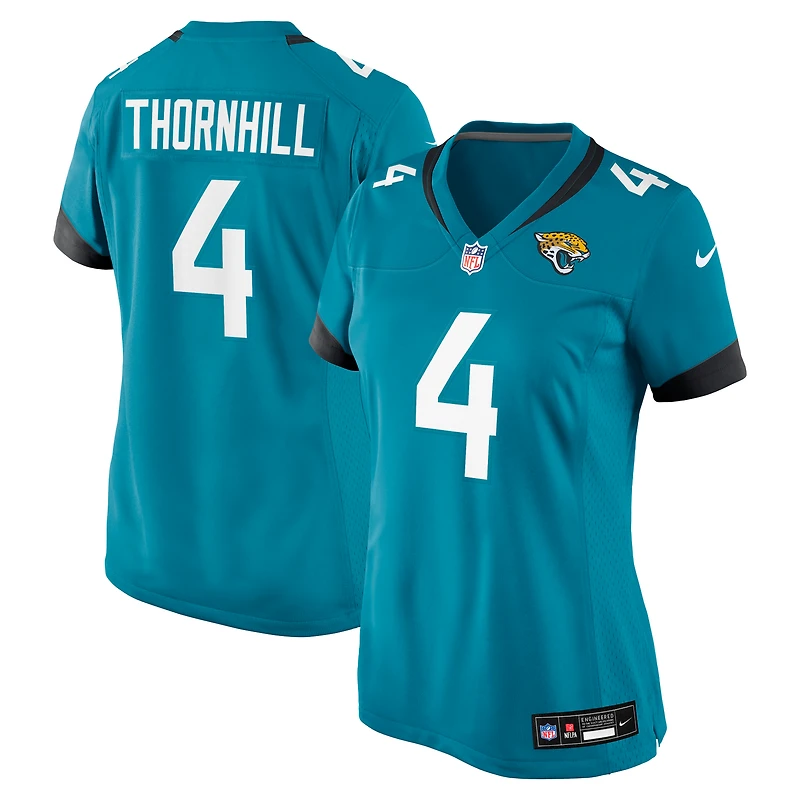 Women's Nike Juan Thornhill  Teal Jacksonville Jaguars Team Game Jersey
