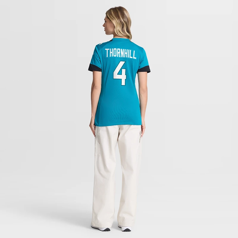 Women's Nike Juan Thornhill  Teal Jacksonville Jaguars Team Game Jersey