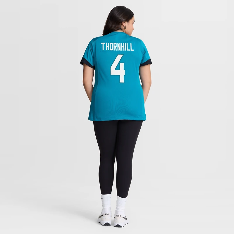 Women's Nike Juan Thornhill  Teal Jacksonville Jaguars Team Game Jersey
