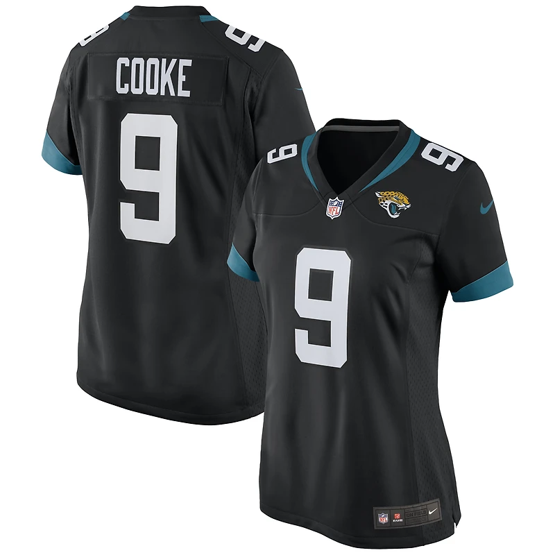 Maillot de match Nike Logan Cooke pour femme, noir, Jacksonville Jaguars