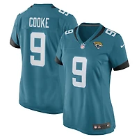 Maillot de match Nike Logan Cooke des Jacksonville Jaguars pour femme, bleu sarcelle