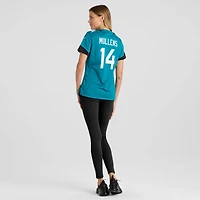Maillot Nike Nick Mullens Teal Jacksonville Jaguars Team Game pour femme
