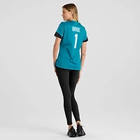 Women's Nike Number 1 Bride Teal Jacksonville Jaguars Game Jersey