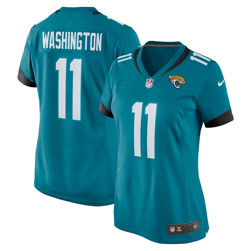 Maillot Nike Parker Washington Teal Jacksonville Jaguars Team Game pour femme