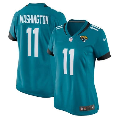 Maillot Nike Parker Washington Teal Jacksonville Jaguars Team Game pour femme