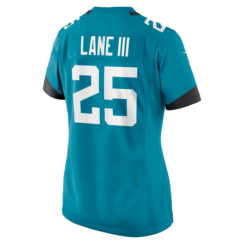 Women's Nike Rayuan Lane III  Teal Jacksonville Jaguars Team Game Jersey