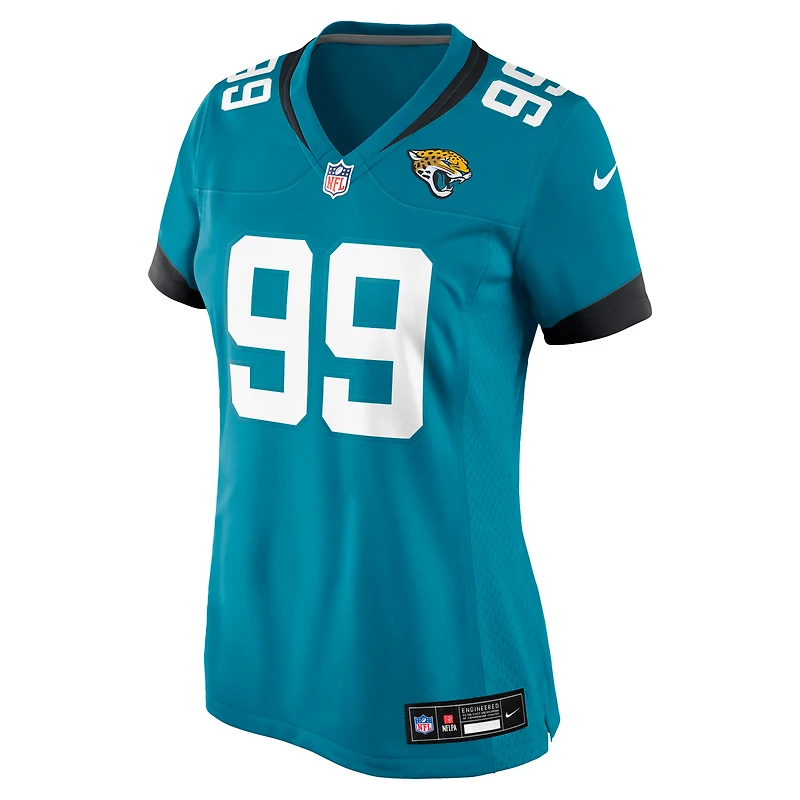 Maillot de match Nike Ruke Orhorhoro Teal des Jaguars Jacksonville pour femmes