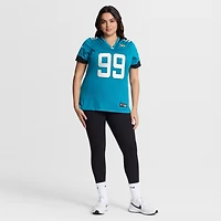 Maillot de match Nike Ruke Orhorhoro Teal des Jaguars Jacksonville pour femmes