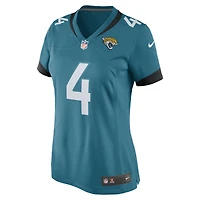 Maillot de match des Jaguars Jacksonville Nike Tank Bigsby bleu sarcelle pour femme