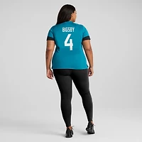 Maillot de match des Jaguars Jacksonville Nike Tank Bigsby bleu sarcelle pour femme