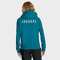 Women's Nike Teal Jacksonville Jaguars Throwback Sideline Standard Issue Dri-FIT Hoodie