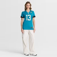 Maillot de match Nike Tim Jones turquoise des Jaguars Jacksonville pour femmes