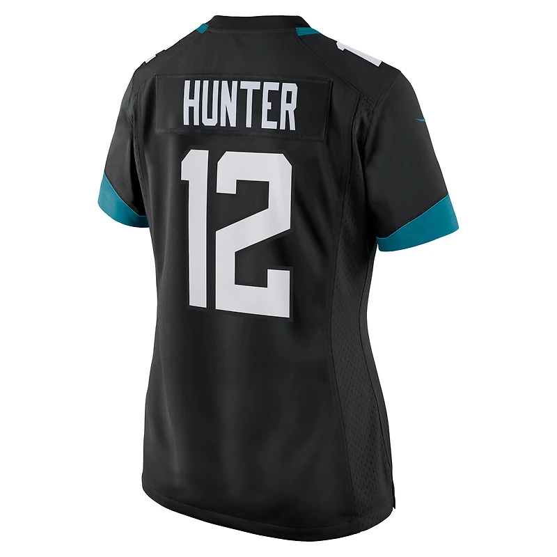 Maillot Nike Travis Hunter Teal Jacksonville Jaguars 2025 NFL Draft First Round Pick Team Game Player pour femme